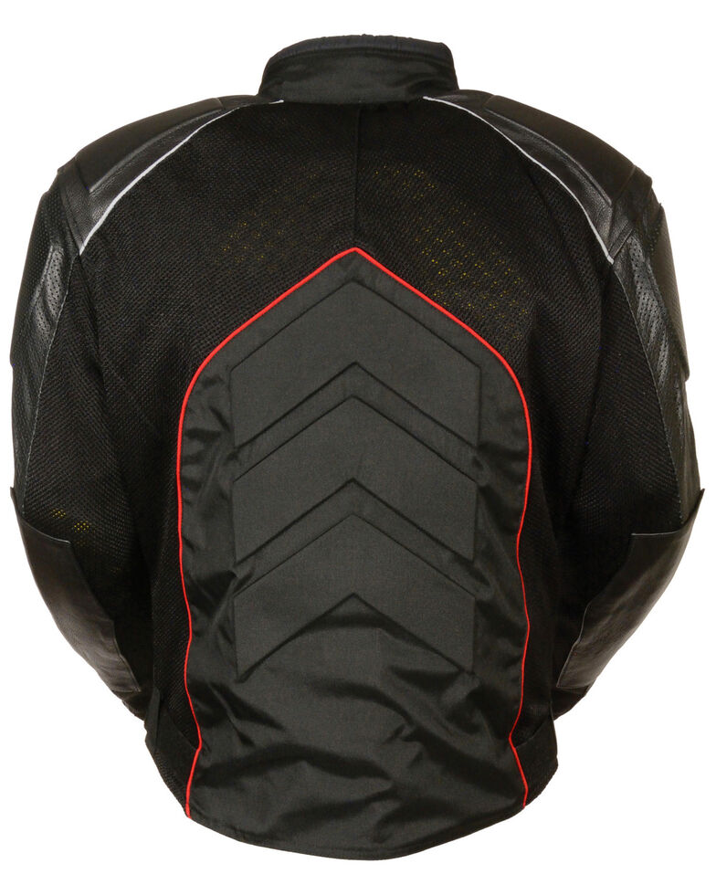 Men’s Combo Leather Textile Mesh Racer Jacket | The Ultimate Tri-Hybrid Outerwear | Full Grain Apparel