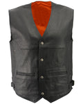 Men’s Black Deep Pocket Vest | Maximum Storage Utility | Full Grain Apparel