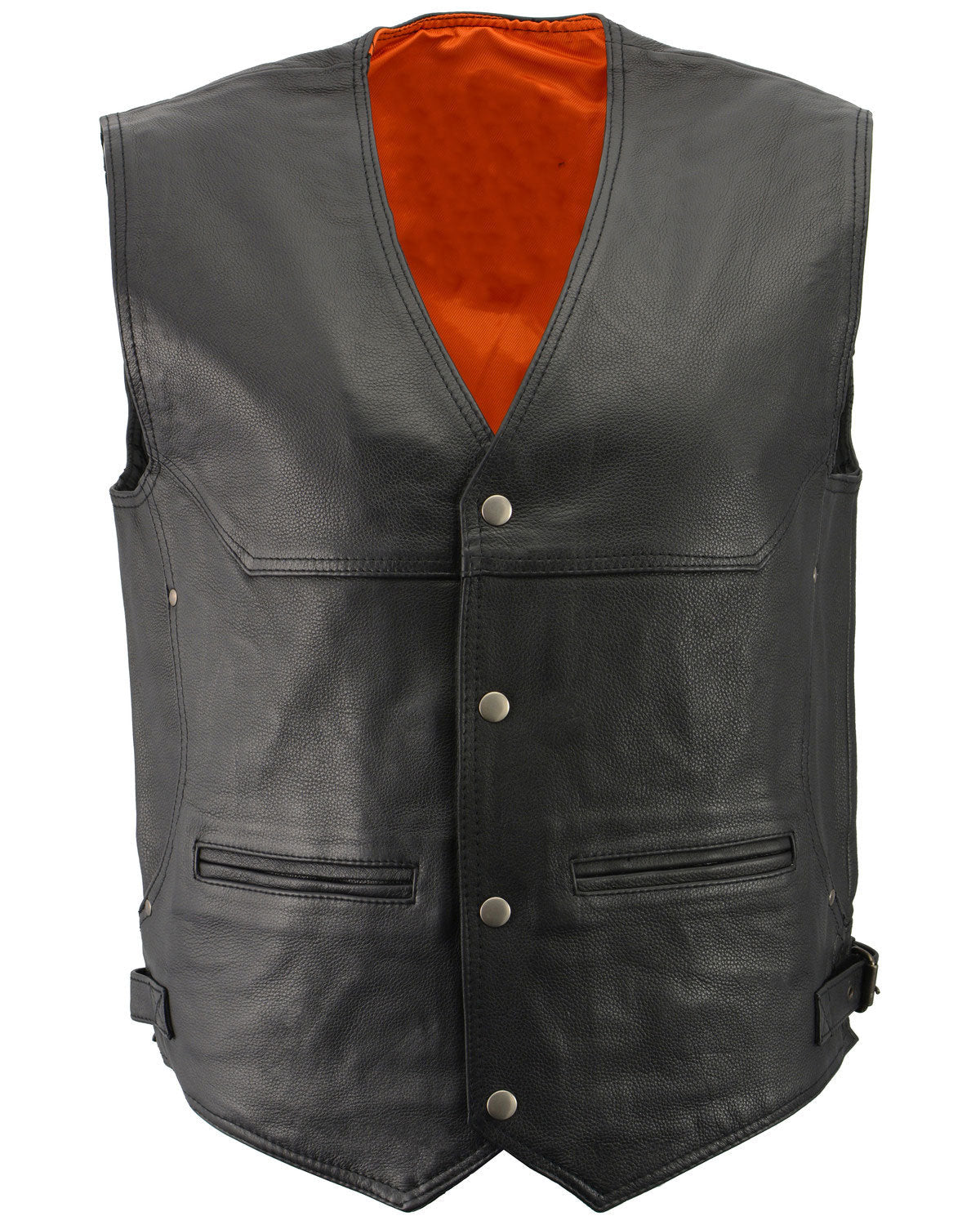 Men’s Black Deep Pocket Vest | Maximum Storage Utility | Full Grain Apparel