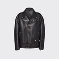 Women’s Black Biker Leather Jacket | Signature Full-Grain Moto | Full Grain Apparel