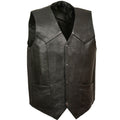Men’s Black Classic Snap Gun Pockets Vest | Traditional Heritage Utility | Full Grain Apparel