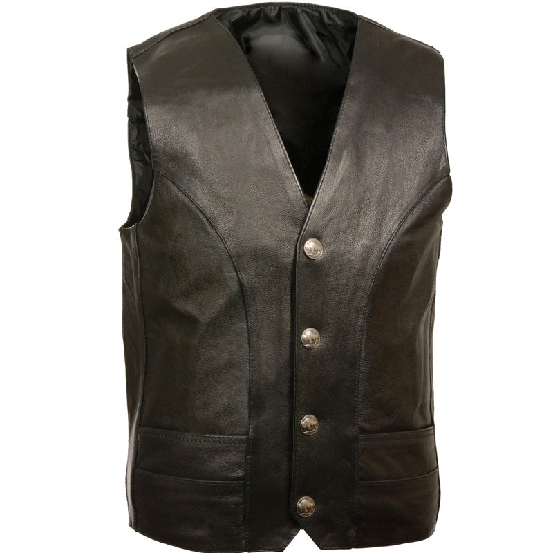 Men’s Buffalo Nickel Snap Classic Vest | Frontier Heritage Utility | Full Grain Apparel