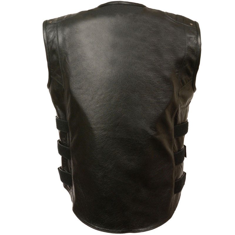 Men’s Updated SWAT Style Biker Vest | Tactical Street Armor | Full Grain Apparel