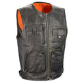 Men’s Zipper Front Super Utility Multi-Pocket Vest | The Portable Command Center | Full Grain Apparel