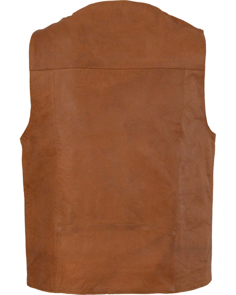 Men’s Western Plain Side Vest | Sleek Minimalist Utility | Full Grain Apparel