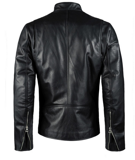 Men’s ‘Tony Stark’ Black Biker Riding Leather Jacket | Genius-Level Moto Outerwear | Full Grain Apparel