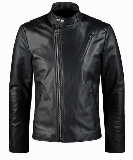 Men’s ‘Tony Stark’ Black Biker Riding Leather Jacket | Genius-Level Moto Outerwear | Full Grain Apparel