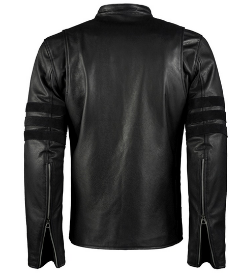 Chaqueta de cuero negra de motociclista para hombre | Ropa de abrigo de moto exclusiva | Prenda de cuero de plena flor