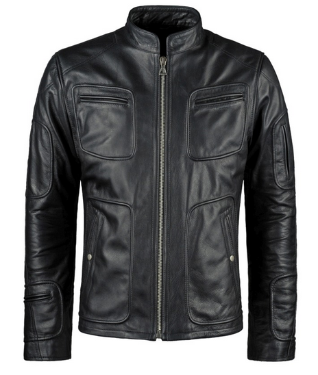 Men’s Classic Black Biker Leather Jacket | Essential Moto Outerwear | Full Grain Apparel