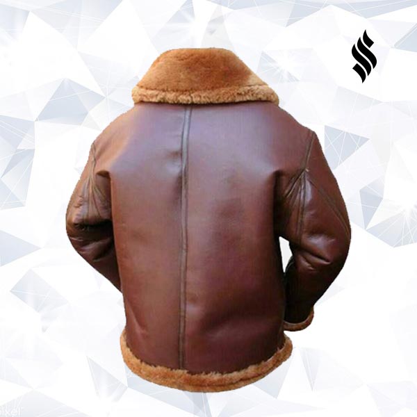 Bomber marrón para hombre "Cavalier" | Edición de cuero con un solo cinturón | Prenda de grano completo