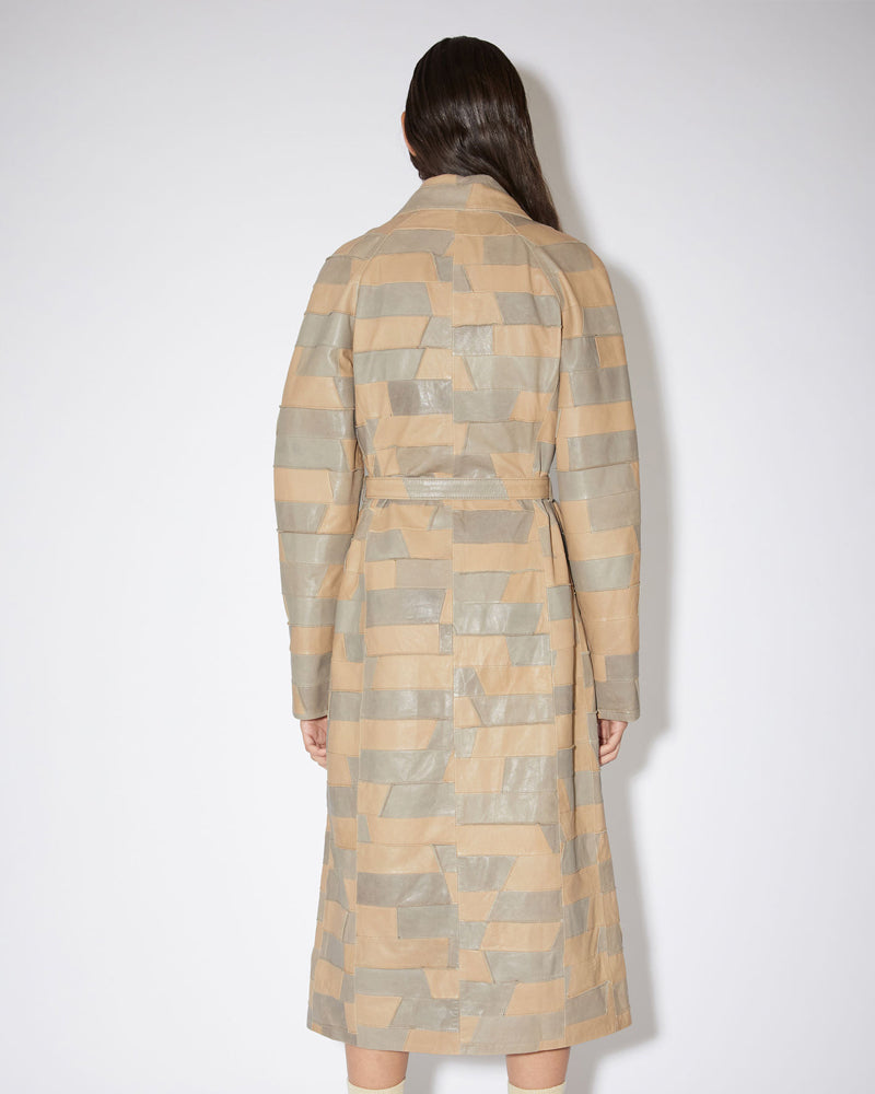 Women’s Brown Belted Leather Coat | Premium Lambskin Outerwear | Full Grain Apparel