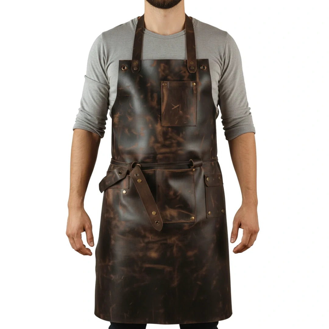 SizzleGrill Leather  Cooking Apron