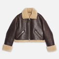 Women’s "Sky-Mistress" B3 Aviator | Classic Brown Sheepskin | Authentic Shearling-Lined Bomber Jacket | Full Grain Apparel