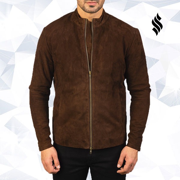 The "Charcoal Mocha" Suede Biker | Velvet-Touch Moto Jacket | Full Grain Apparel