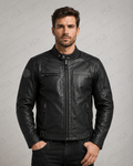 Harley-Davidson Skull Biker Leather Jacket for Men | FGA