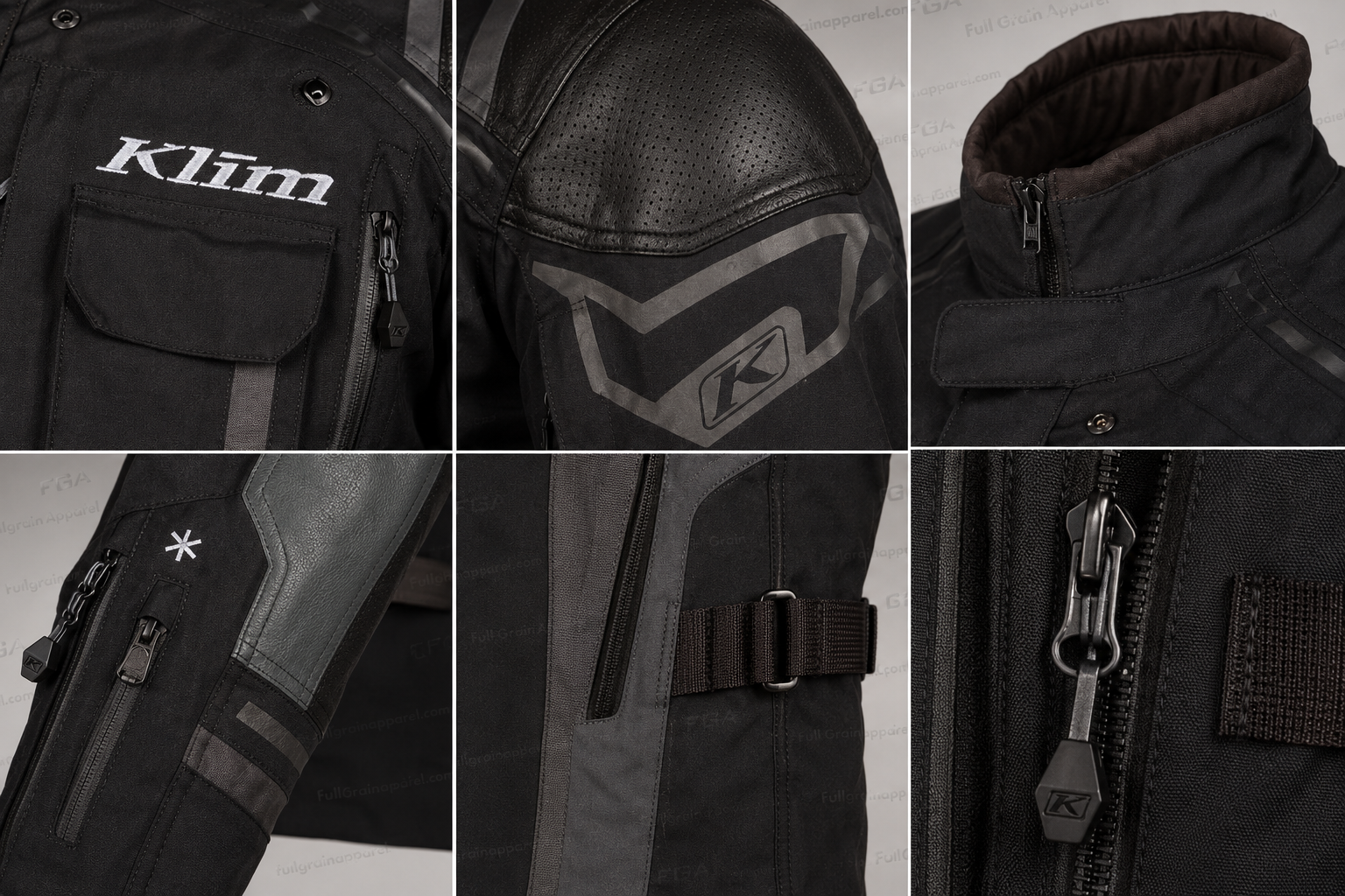 Men’s KLIM Latitude Black Motorcycle Touring Jacket By FGA