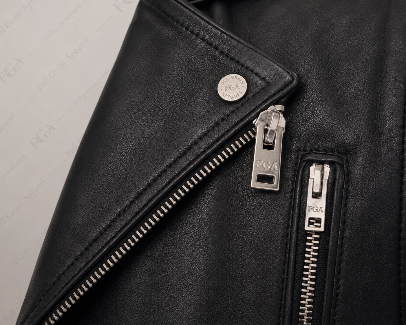 Men's Black Biker Leather Jacket | Asymmetric Moto | Full Grain Apparel