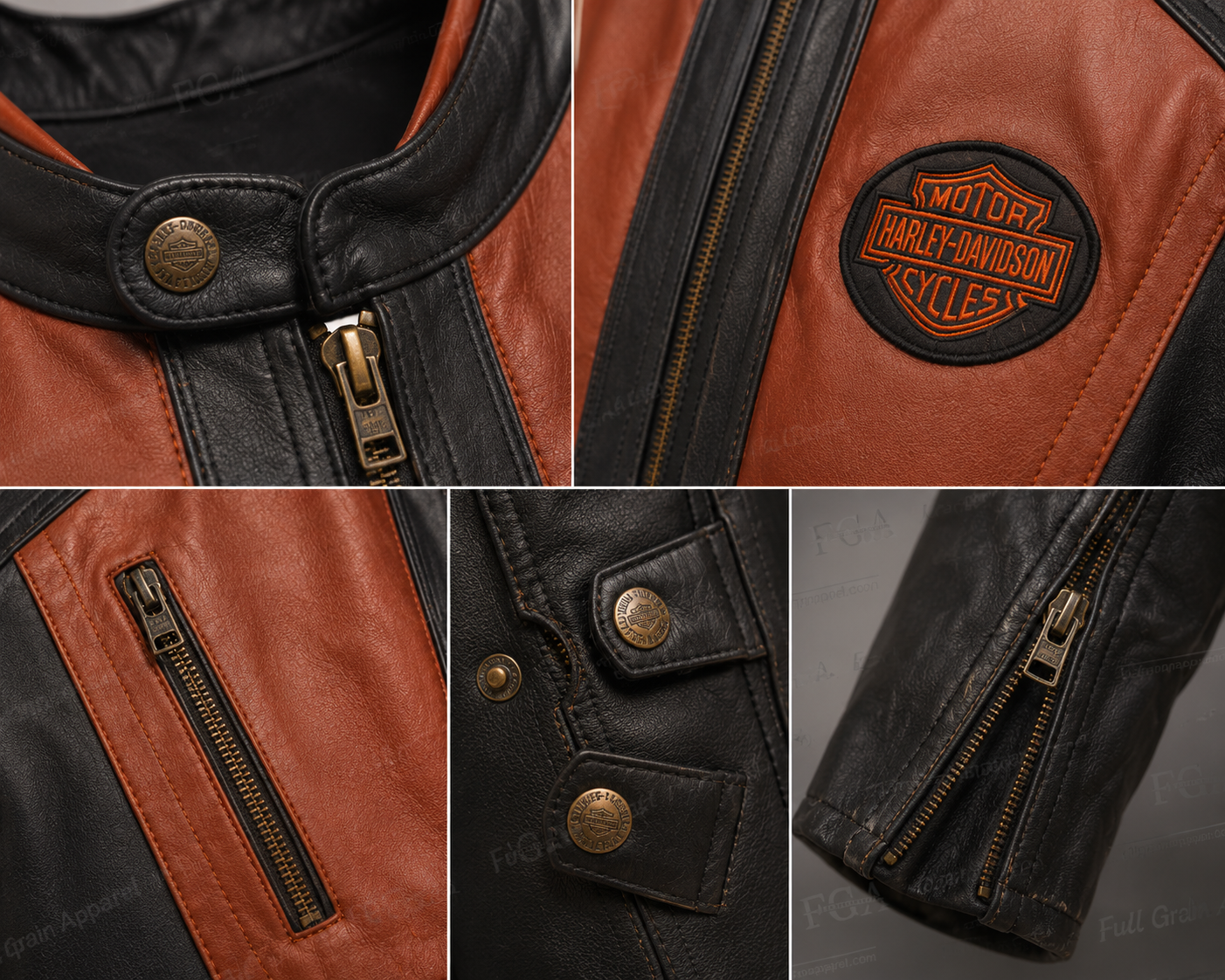 Men's Harley Inspired Cafe Racer Leather Jacket | Full Grain Apparel