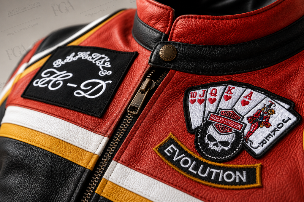 Harley-Davidson Men's Black Outlaw Racing Jacket | Full Grain Apparel