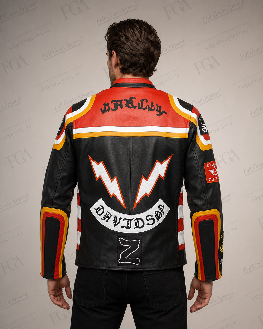 Harley-Davidson Men's Black Outlaw Racing Jacket | Full Grain Apparel