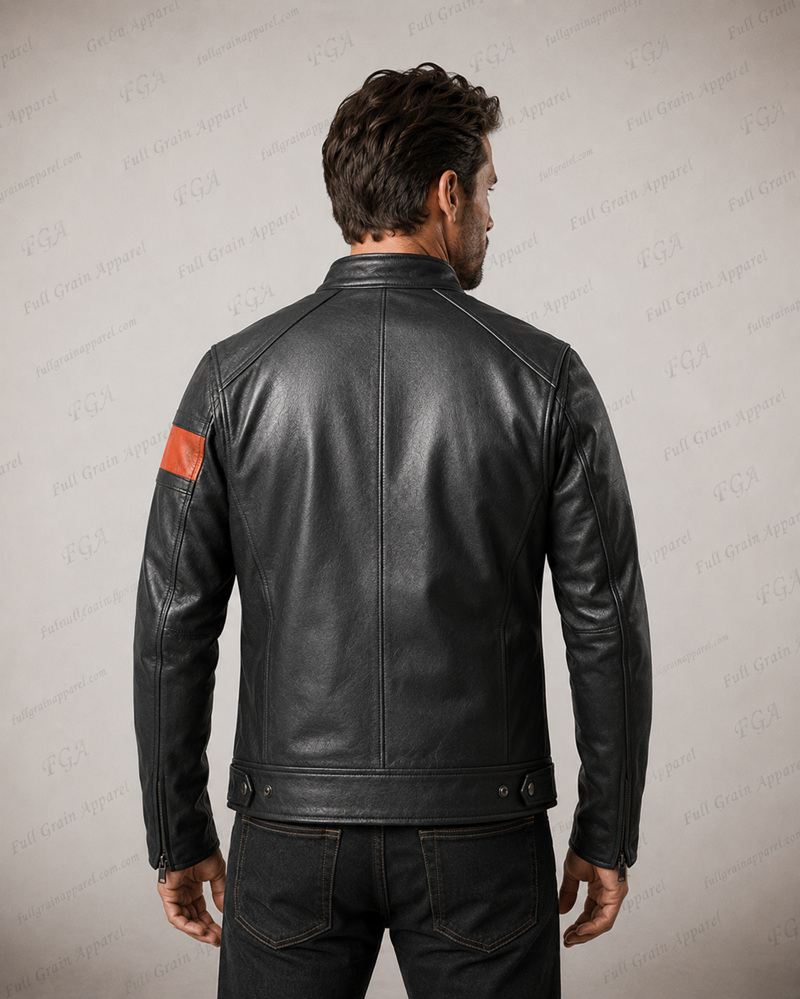 Men's Harley-Davidson Racing Stripe Leather Jacket | Full Grain Apparel
