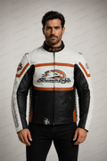Men's Harley-Davidson Screamin’ Eagle Racing Leather Jacket |Full Grain Apparel