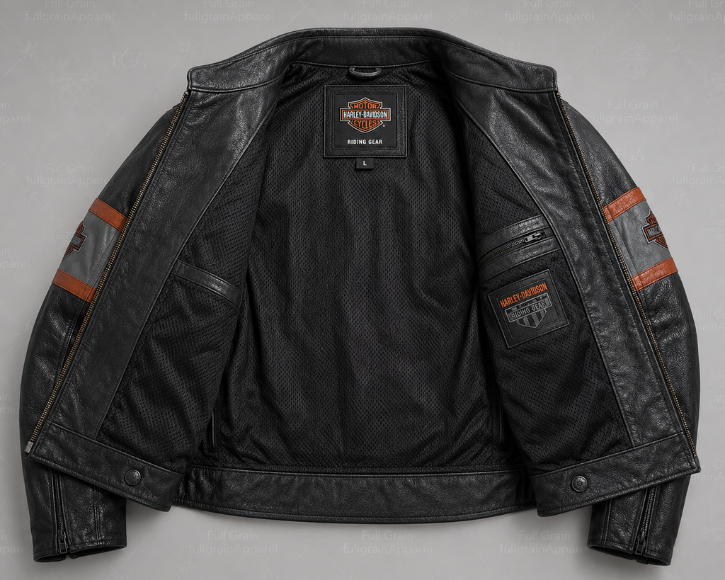 Men's Harley-Davidson Racing Leather Jacket | Full Grain Apparel