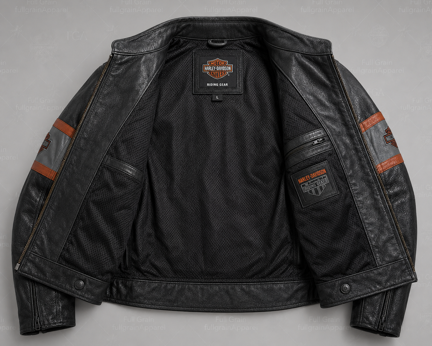 Men's Harley-Davidson Racing Leather Jacket | Full Grain Apparel