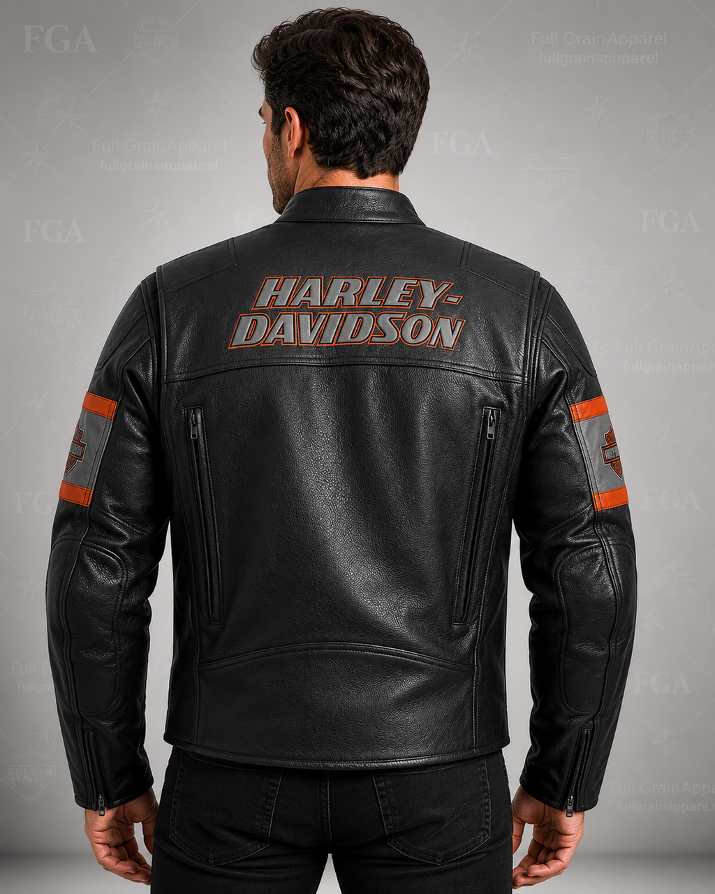 Men's Harley-Davidson Racing Leather Jacket | Full Grain Apparel