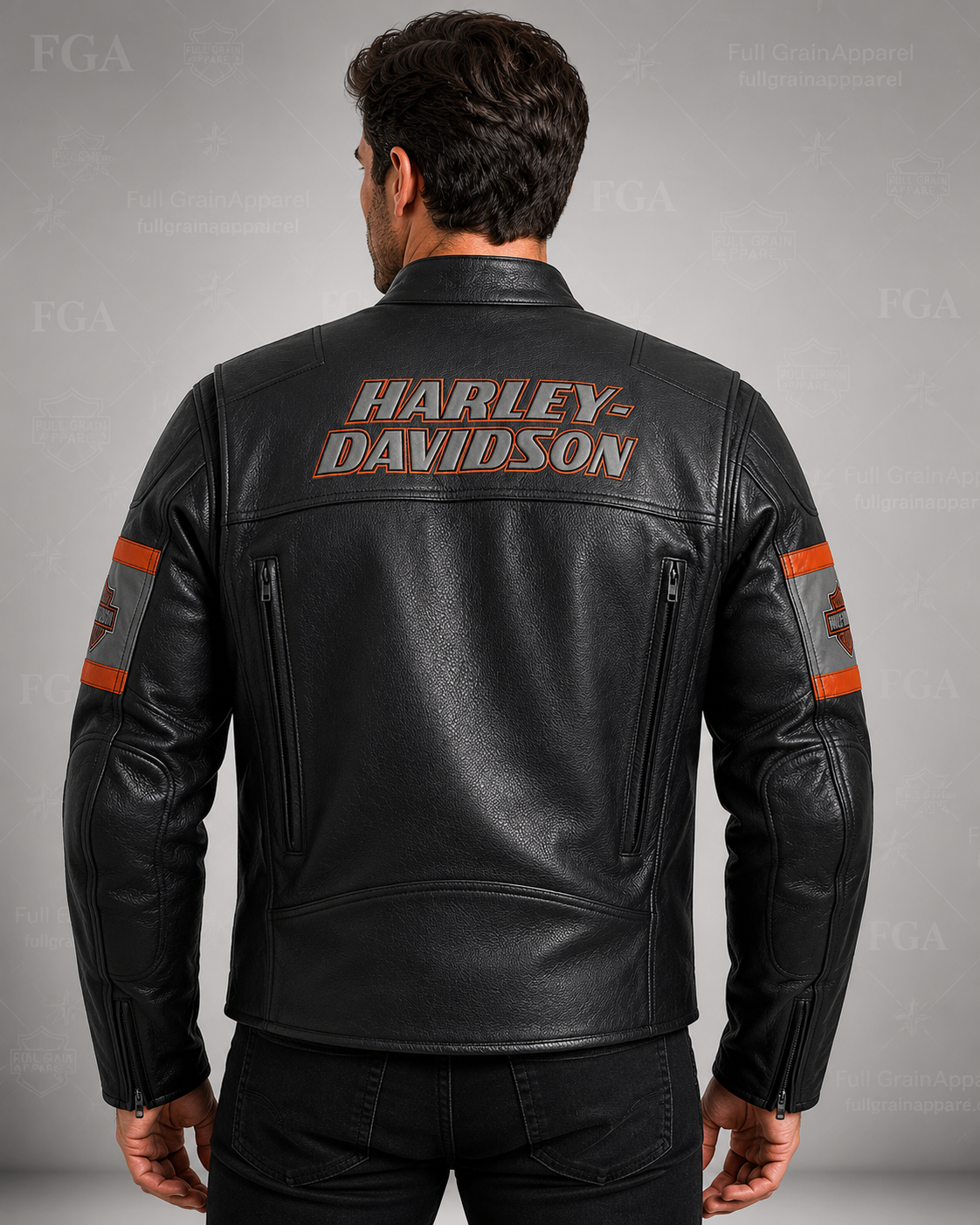 Men's Harley-Davidson Racing Leather Jacket | Full Grain Apparel