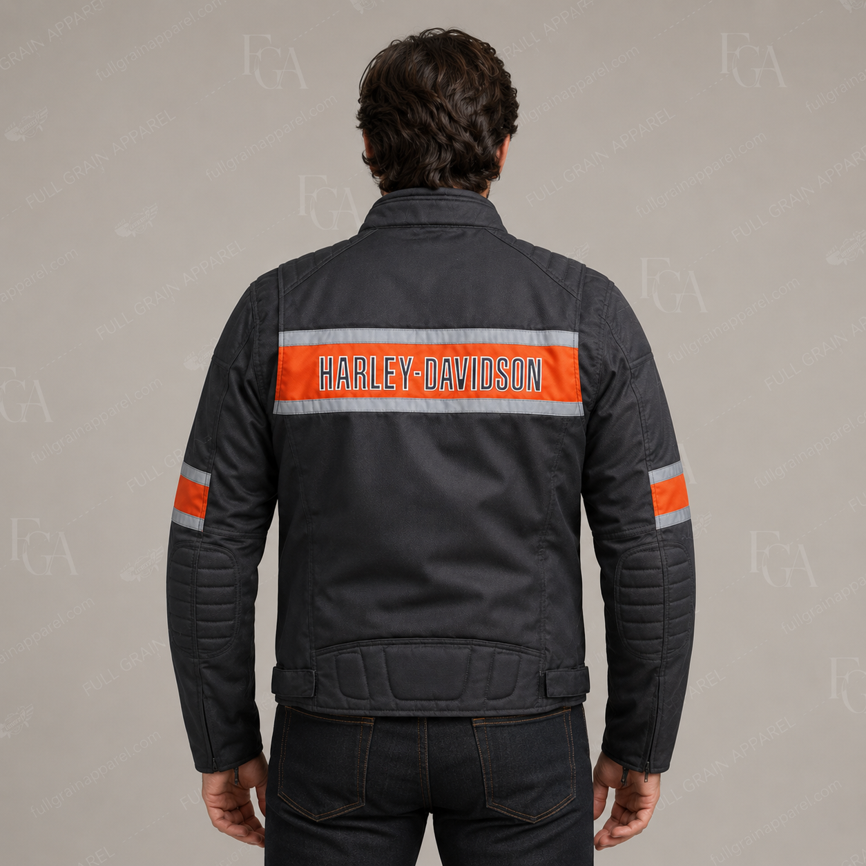 Men's Harley-Davidson Black Textile Motorcycle Jacket | Full Grain Apparel