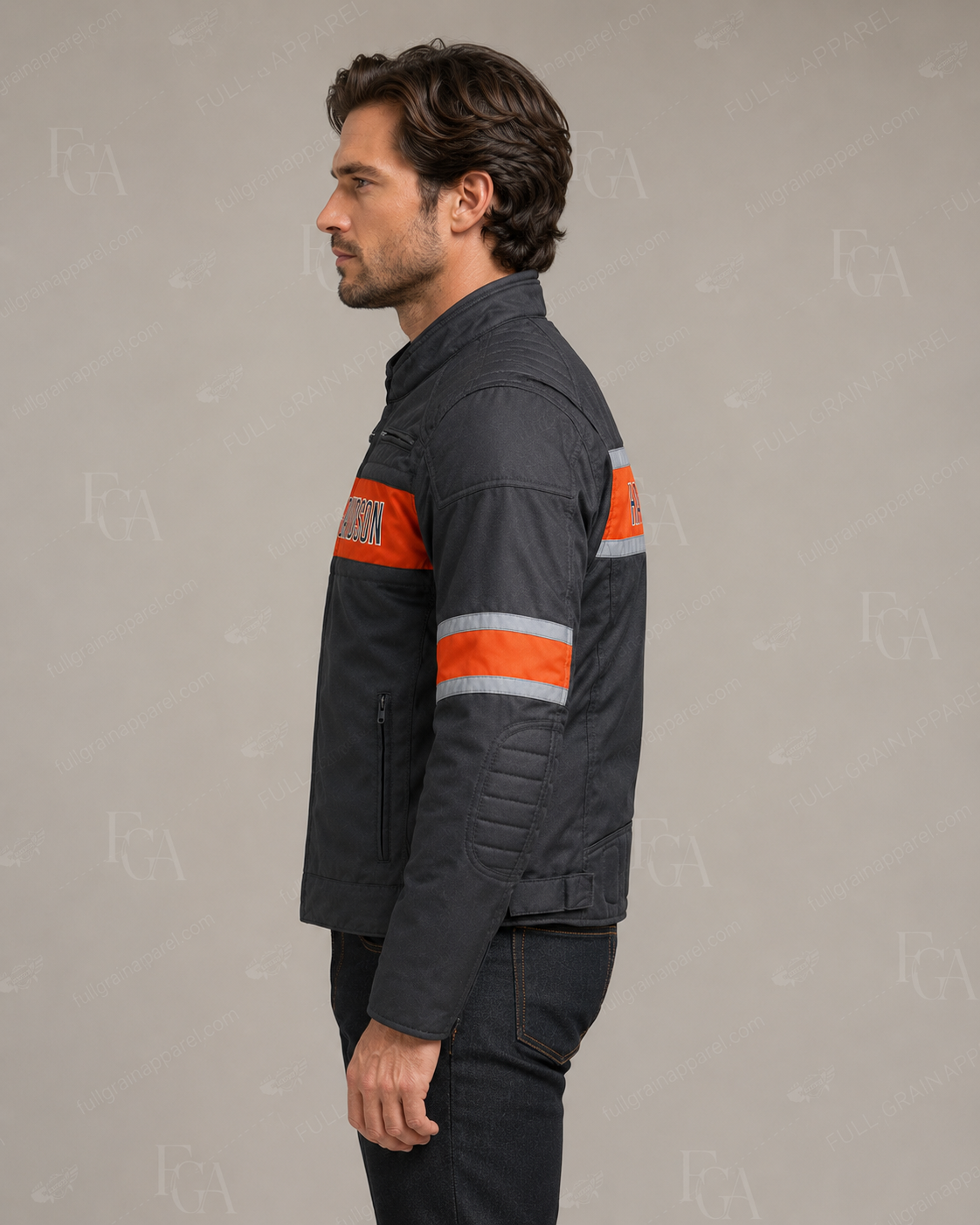 Men's Harley-Davidson Black Textile Motorcycle Jacket | Full Grain Apparel