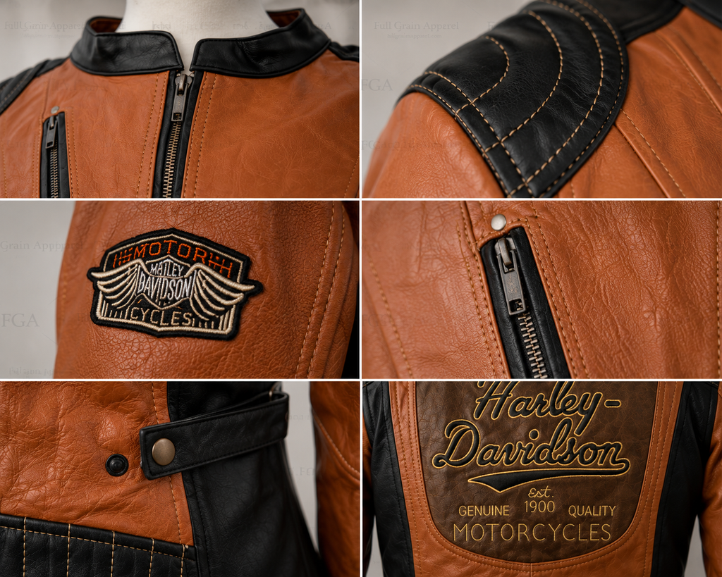 Women’s Harley-Davidson Leather Motorcycle Jacket | Full Grain Apparel