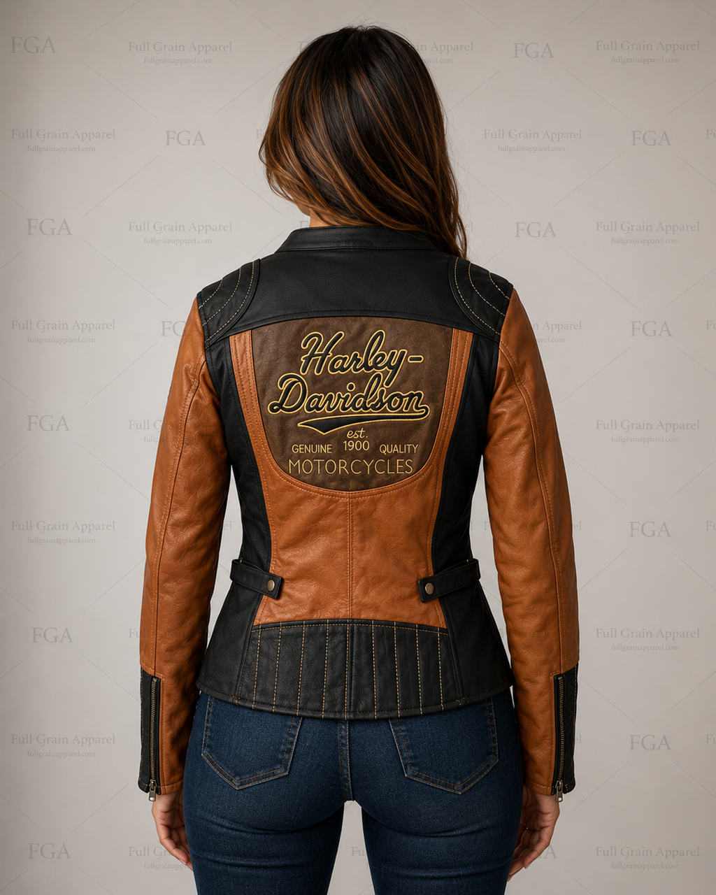 Women’s Harley-Davidson Leather Motorcycle Jacket | Full Grain Apparel