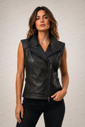 Women’s Harley-Davidson Leather Motorcycle Vest | Full Grain Apparel