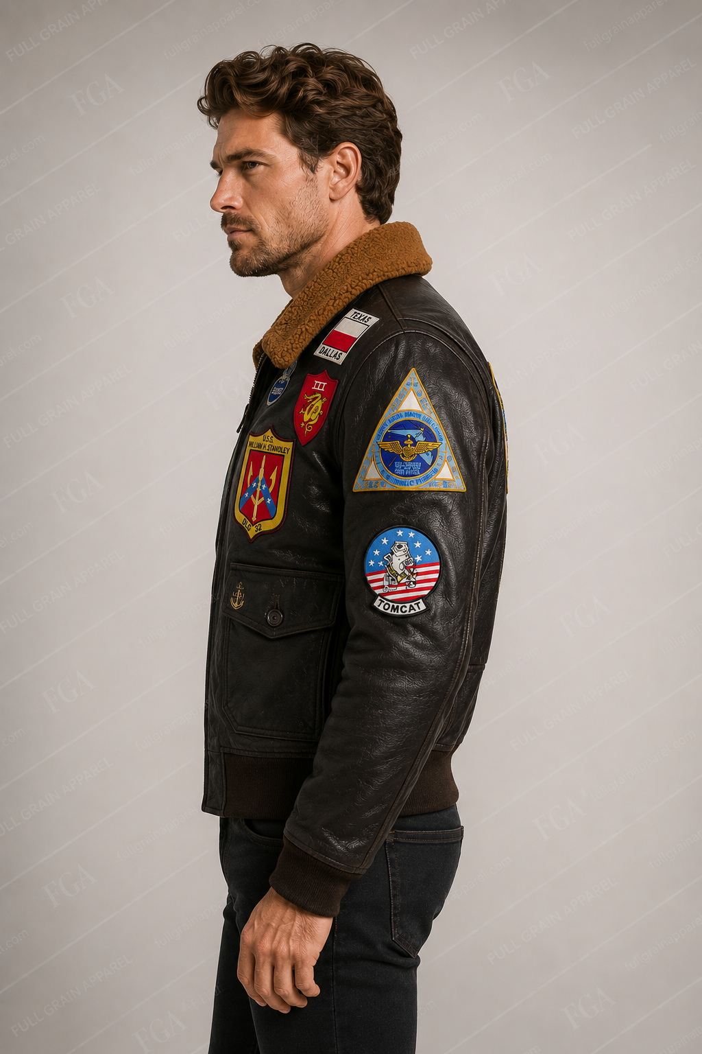 Men's Top Gun G-1 Naval Aviator Leather Jacket | Full Grain Apparel