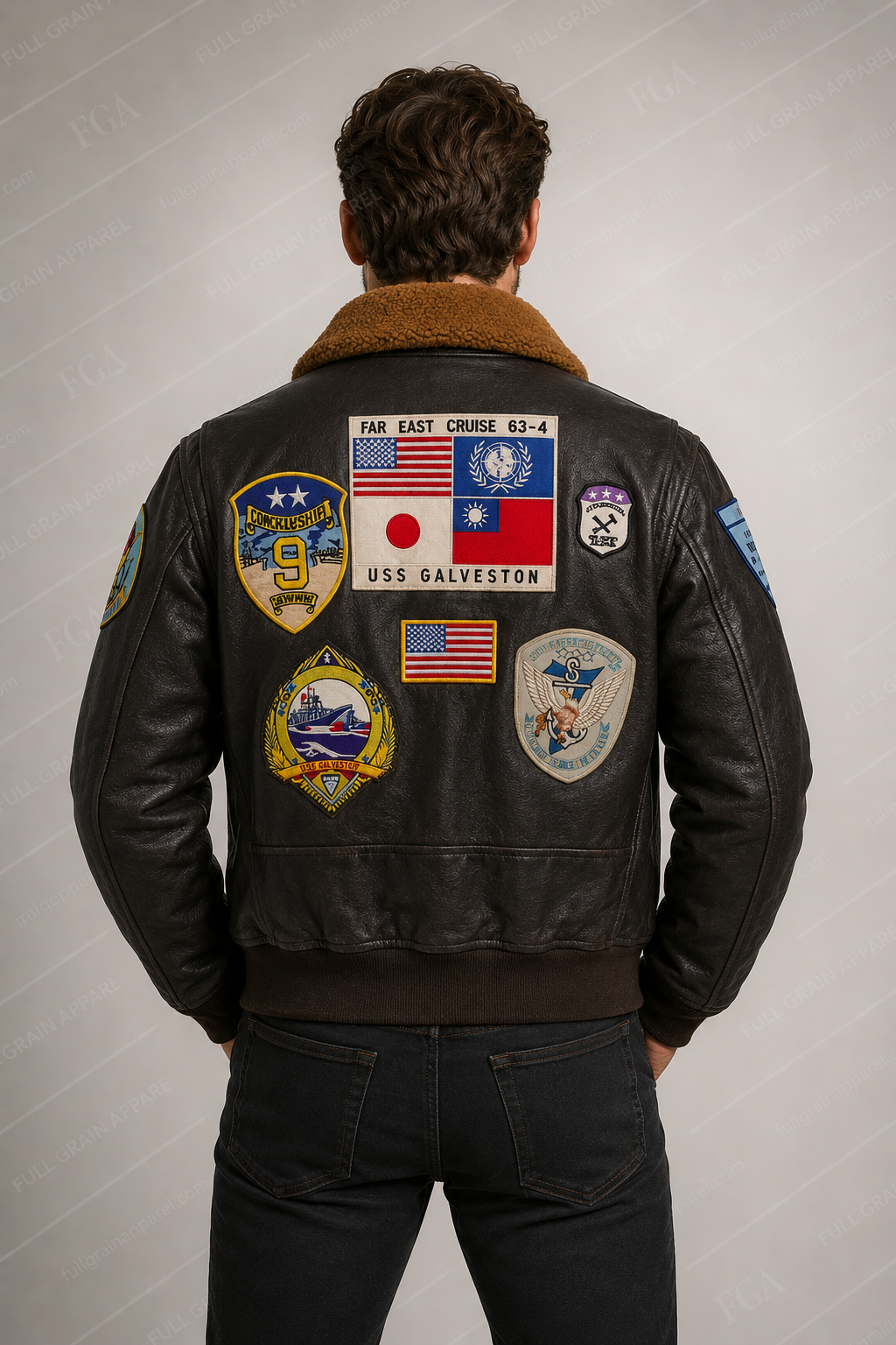 Men's Top Gun G-1 Naval Aviator Leather Jacket | Full Grain Apparel