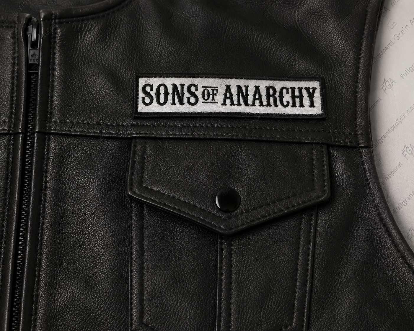 Men's Sons of Anarchy Leather Biker Vest | Full Grain Apparel