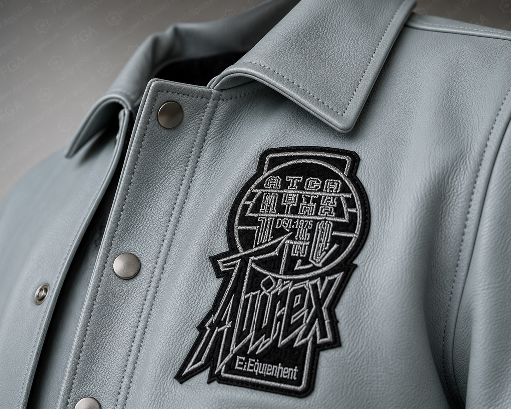 Men's Avirex 75 Leather Varsity Jacket | Full Grain Apparel