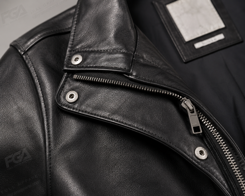 Men's Black Biker Leather Jacket | Vintage Moto | Full Grain Apparel