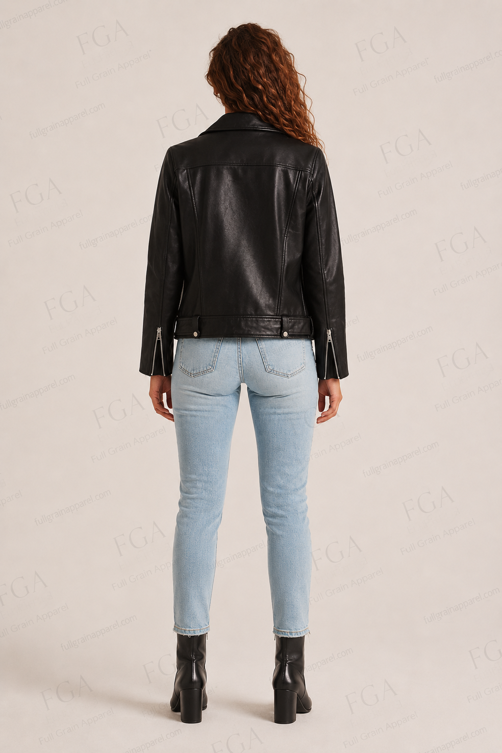 Women's Black Biker Leather Jacket | Luxury Moto | Full Grain Apparel