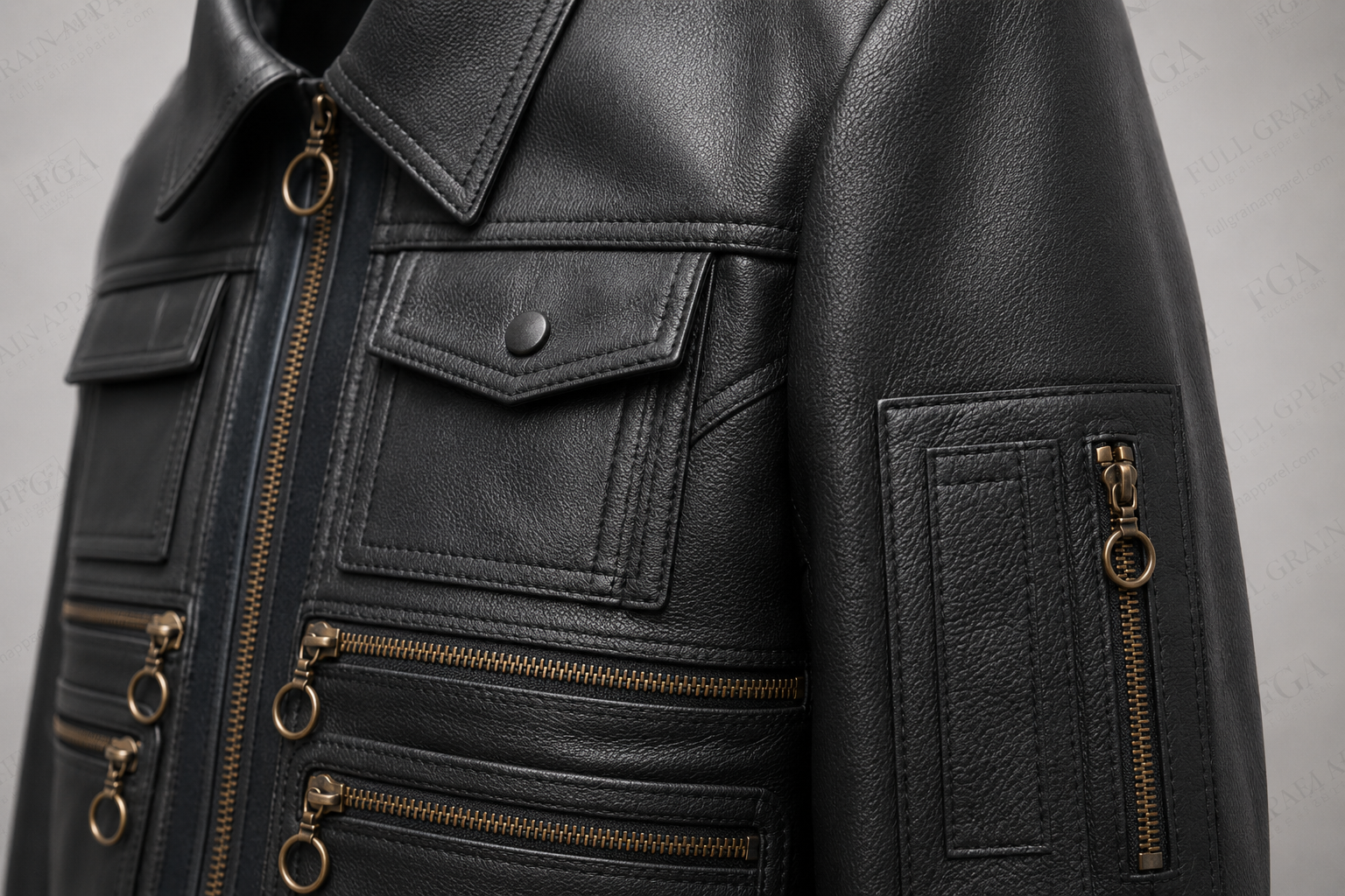 Women's Black Bomber Leather Jacket | Military Aviator | Full Grain Apparel