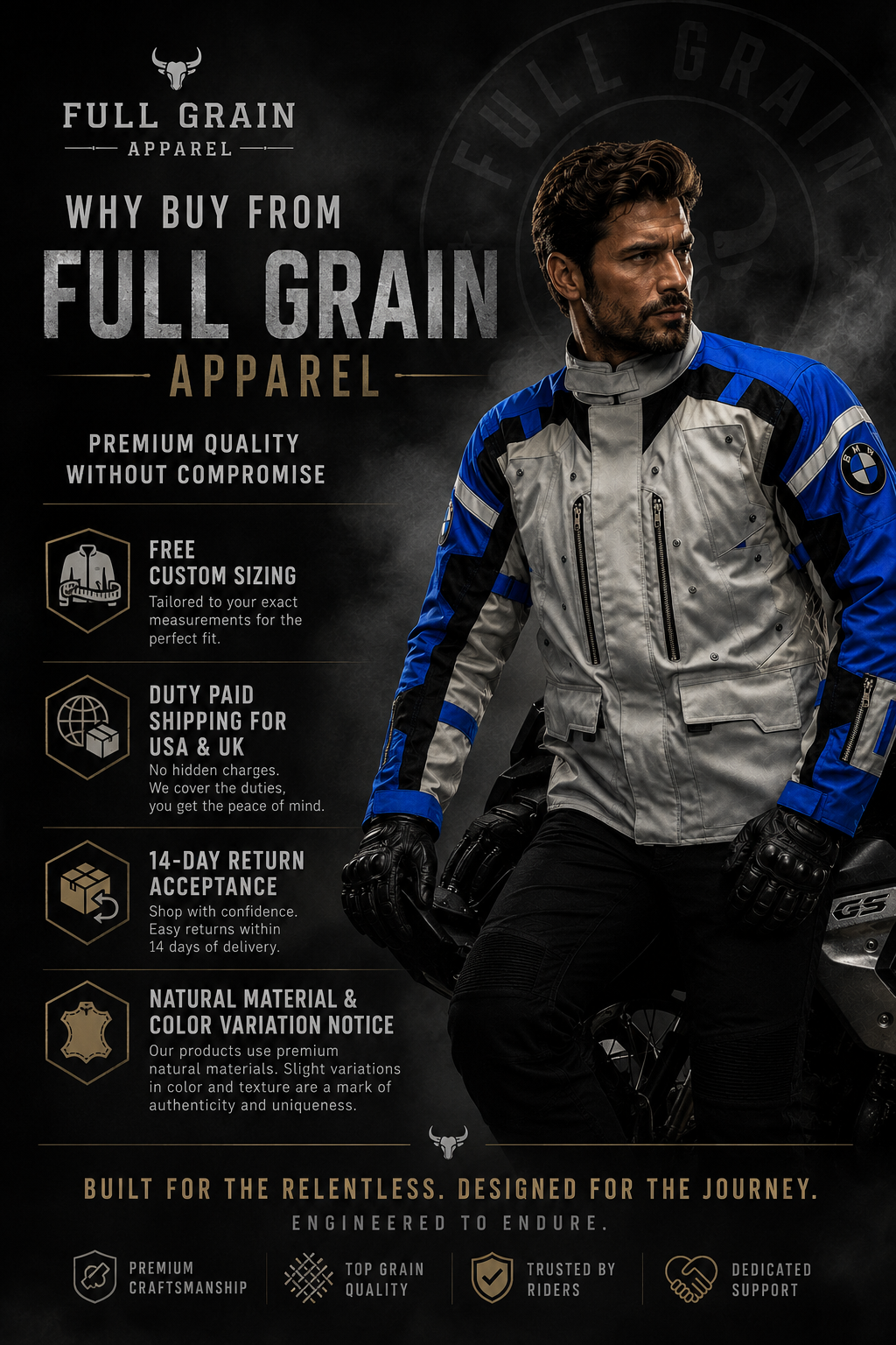 BMW Motorrad Touring Motorcycle Jacket Men | Adventure Riding Gear