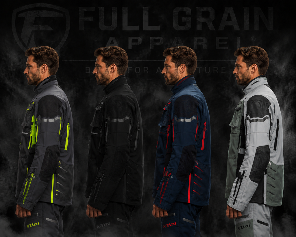 Men's Adventure Touring Motorcycle Jacket _ Klim Riding Gear_ Full Grain Apparel