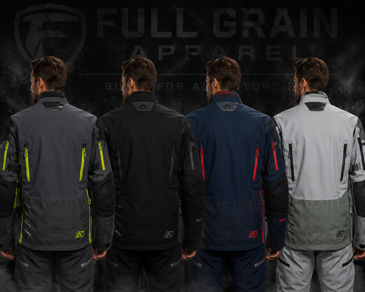 Men's Adventure Touring Motorcycle Jacket _ Klim Riding Gear_ Full Grain Apparel