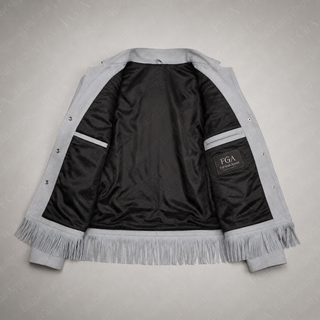 Men’s Western Fringe Suede Jacket | Cowboy Style | Full Grain Apparel