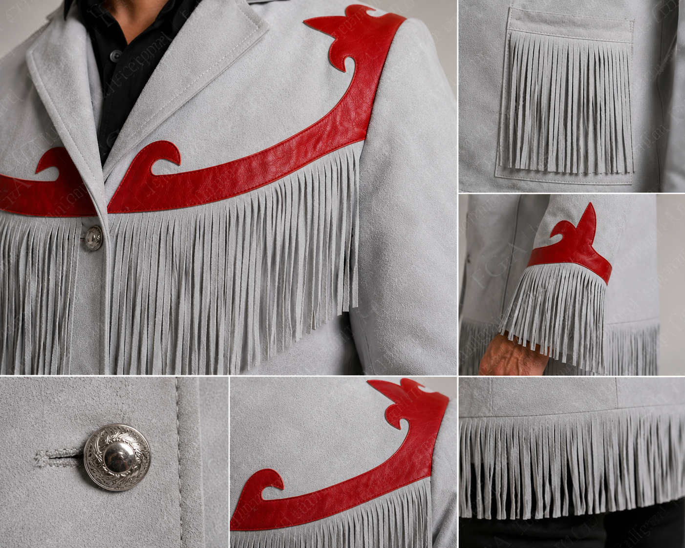 Men’s Western Fringe Suede Jacket | Cowboy Style | Full Grain Apparel