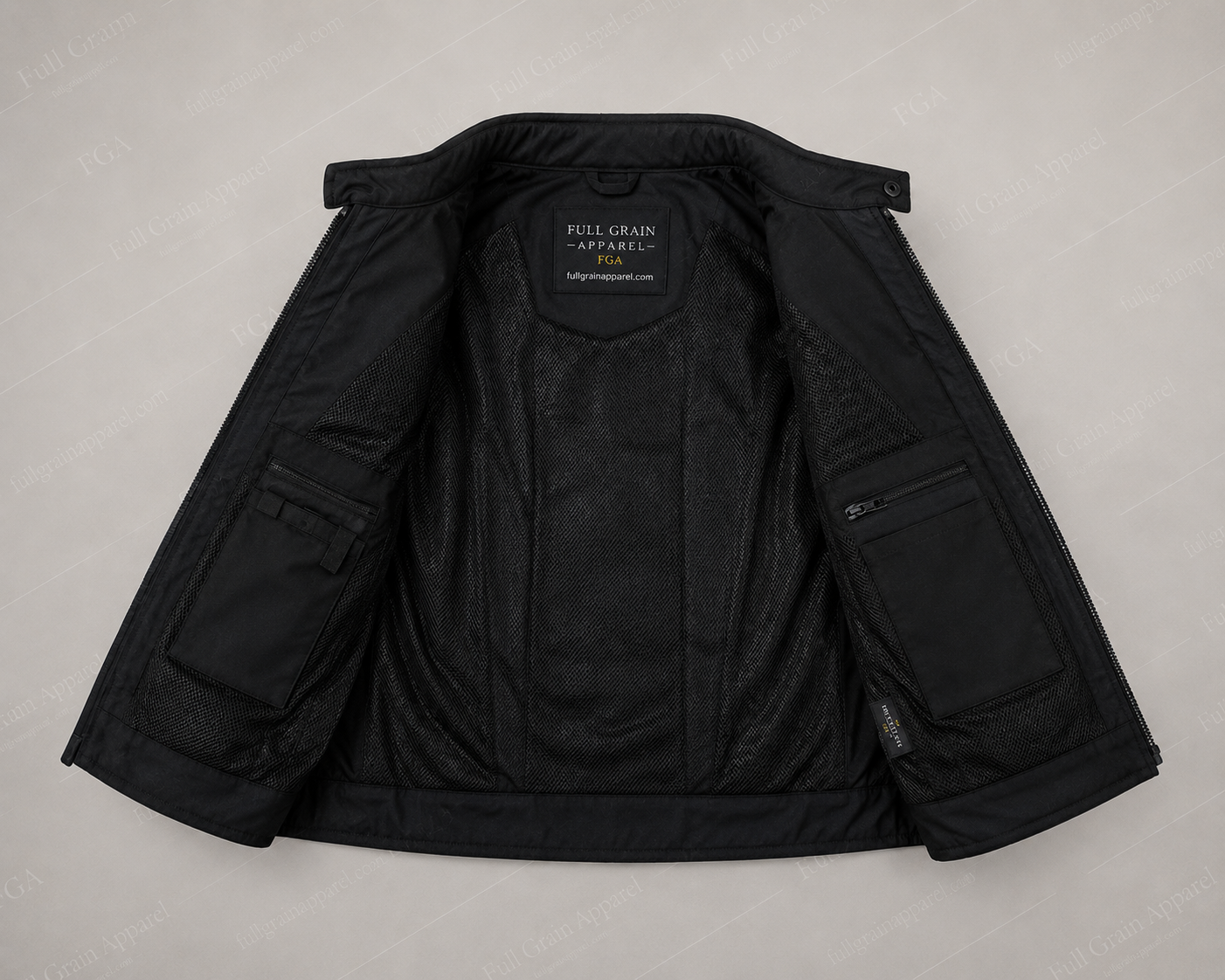 Chaqueta de moto blindada para hombre Touring Moto de cuero plena flor