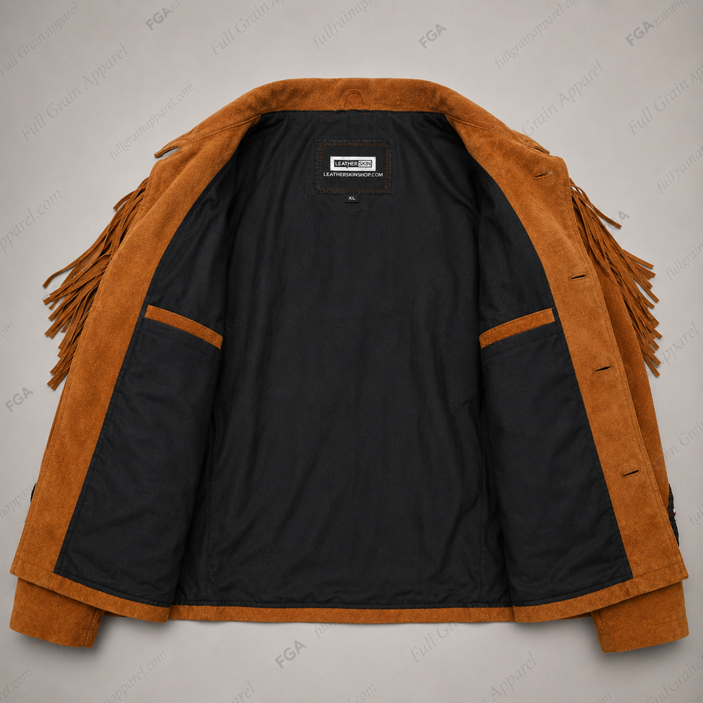 Men's Western Fringe Suede Jacket | Cowboy Heritage | Full Grain Apparel