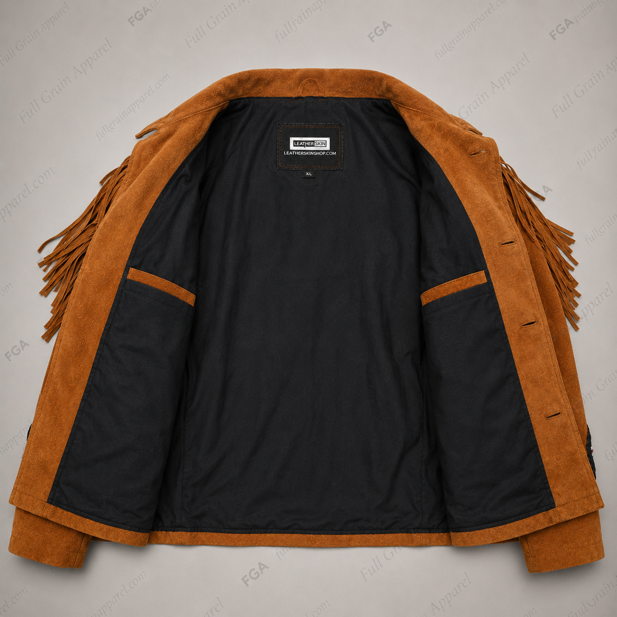 Men's Western Fringe Suede Jacket | Cowboy Heritage | Full Grain Apparel